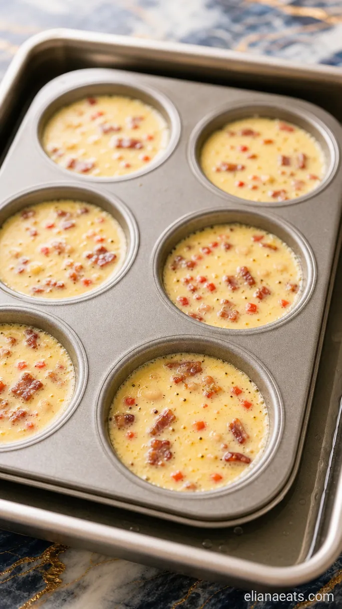 Step 3: Bake the Egg Bites in a Water Bath