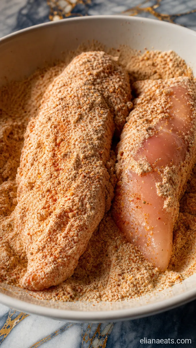 Step 3: Coat the Chicken Strips