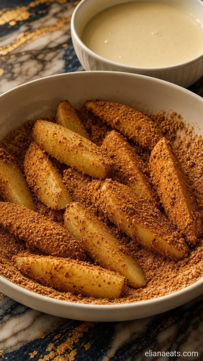 Step 3: Coat the Potato Wedges