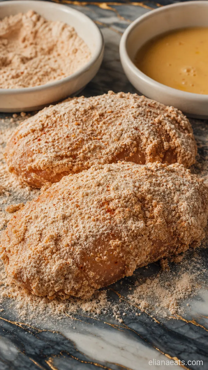 Step 3: Dredge the Chicken