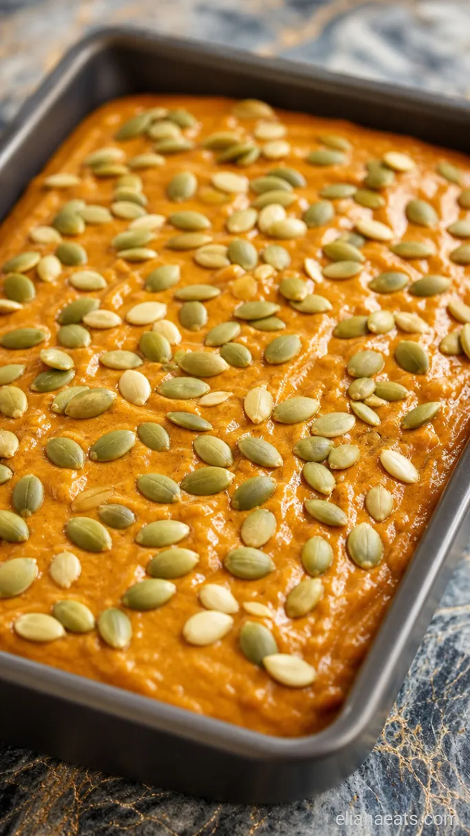 Step 3: Fill the Pan and Top with Pepitas