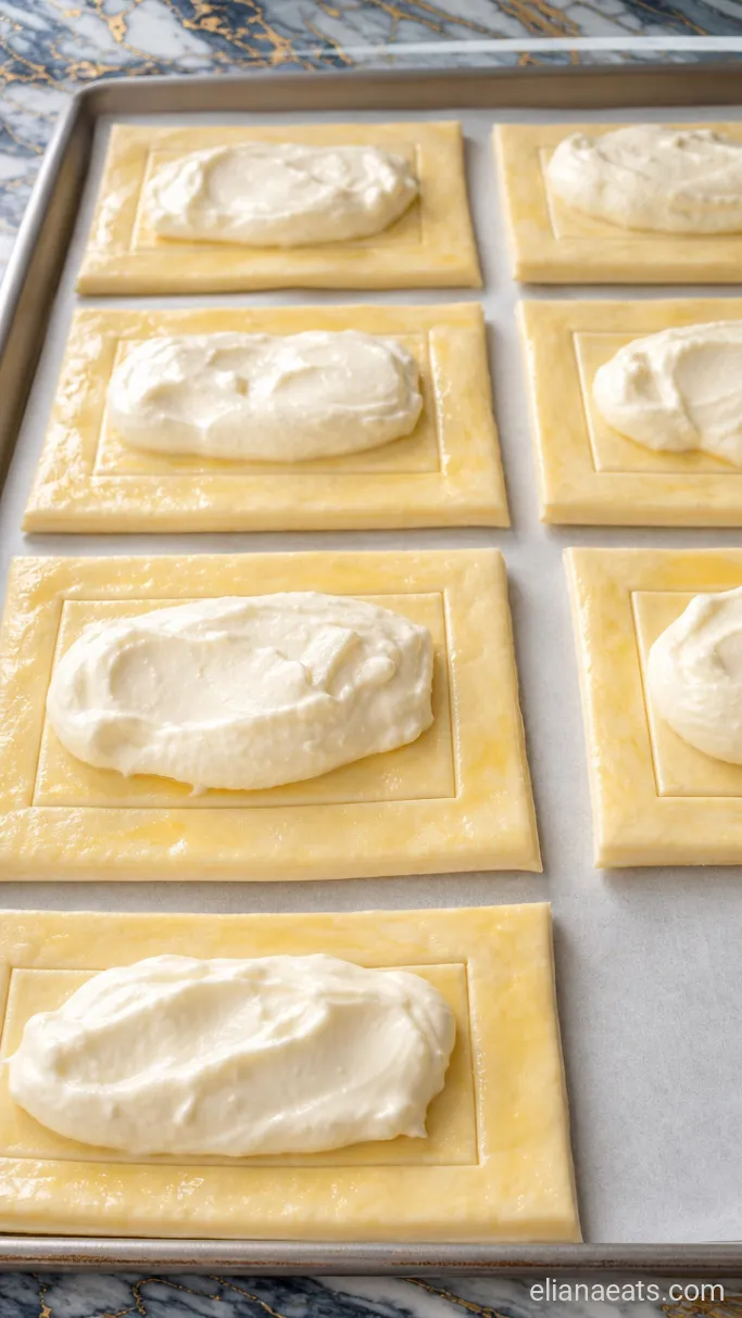 Step 3: Fill the Pastry Rectangles
