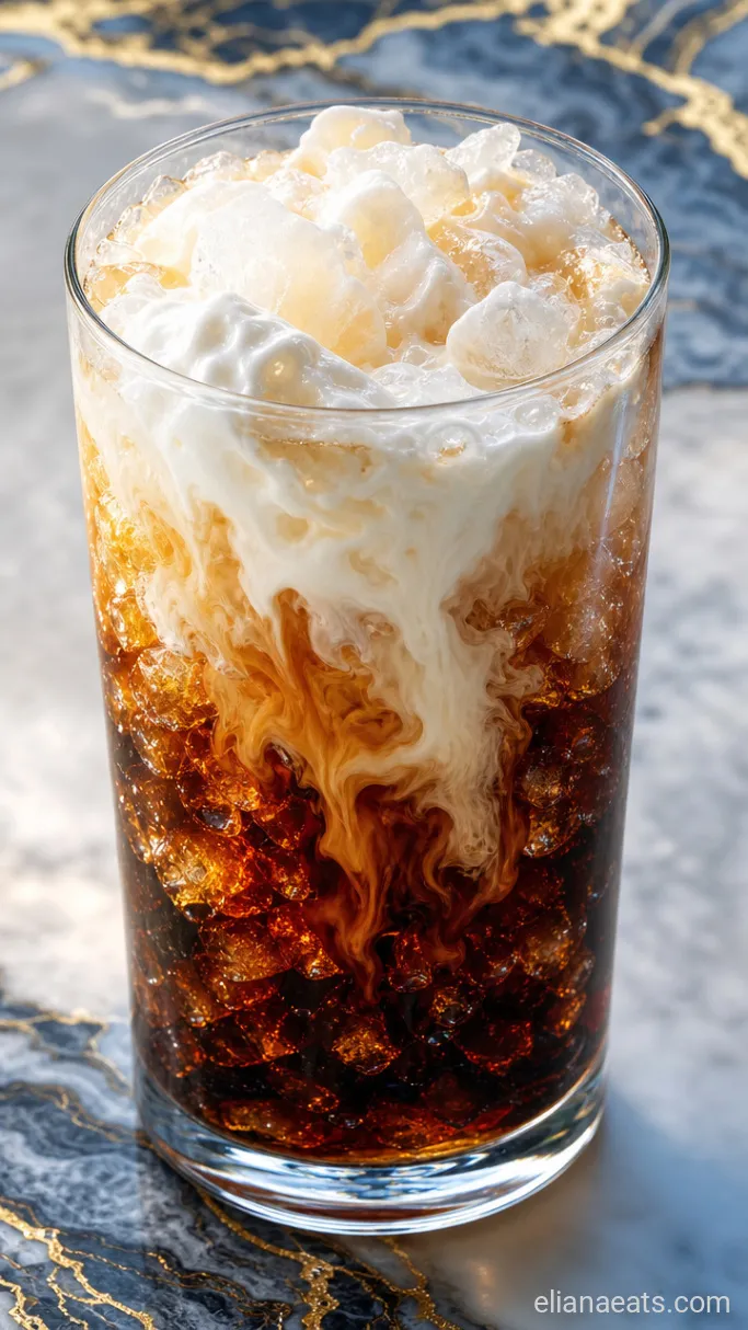 Step 3: Float the Half-and-Half on Top