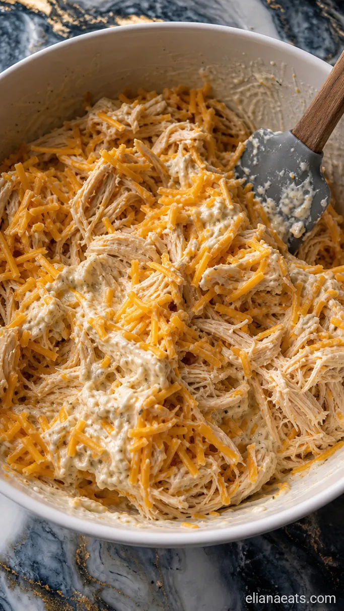 Step 3: Fold in the Chicken and Cheese