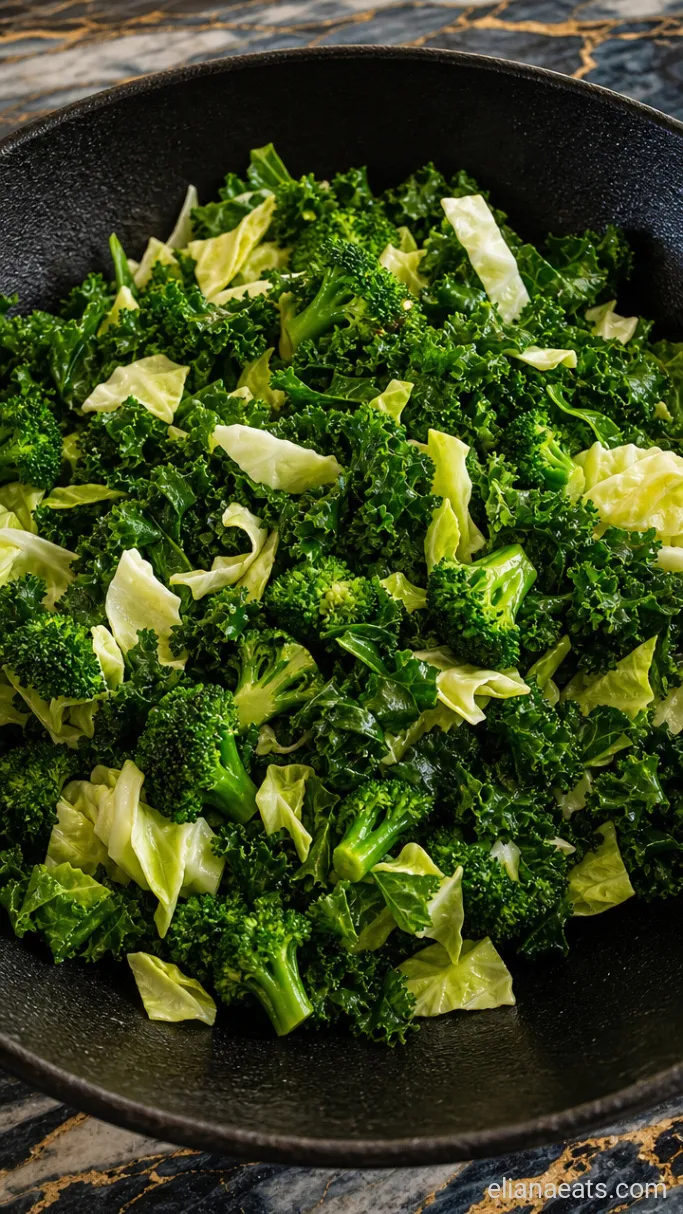 Step 3: Fold in the Kale and Cabbage