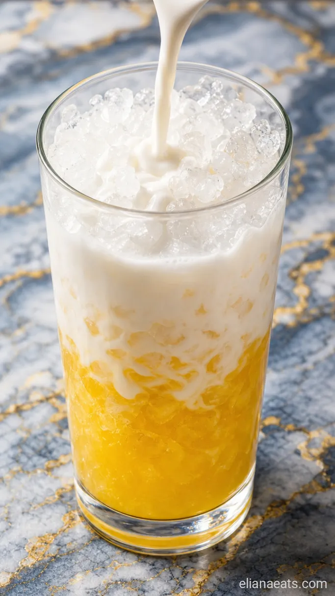 Step 3: Pour the Coconut Milk Layer