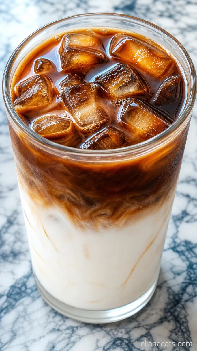Step 3: Pour the Espresso Over the Ice