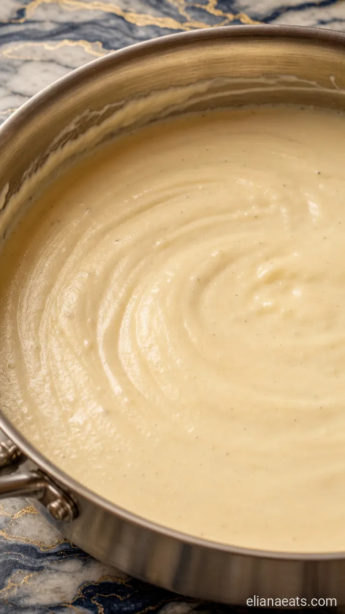 Step 3: Simmer the Béchamel