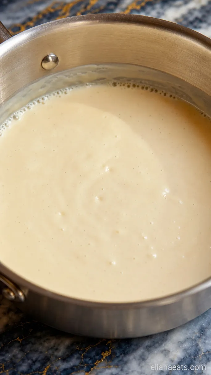 Step 3: Simmer the Béchamel