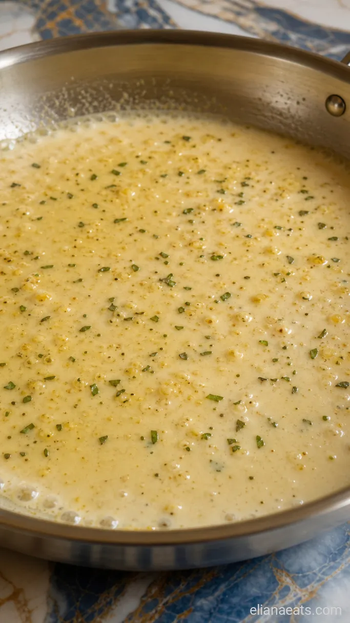 Step 3: Simmer the Cream Sauce