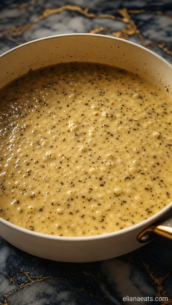 Step 3: Simmer the Garlic Parmesan Sauce