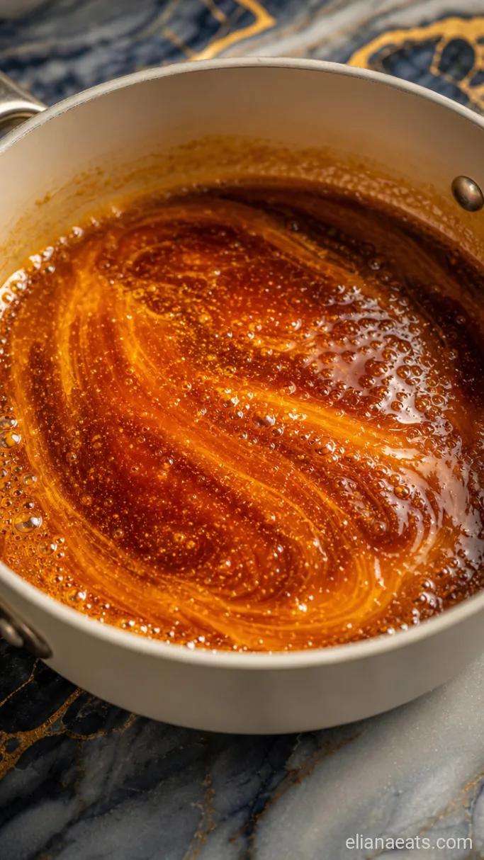 Step 3: Simmer the Hot Honey Glaze
