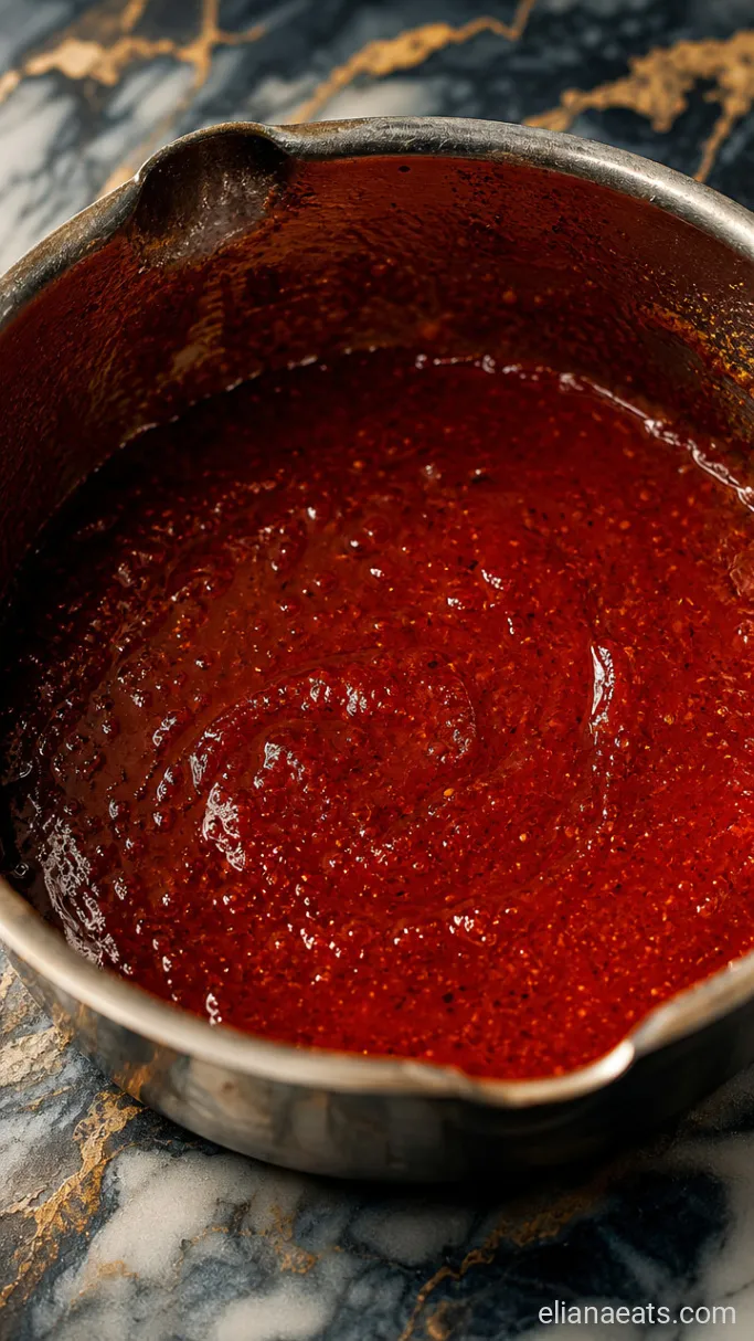 Step 3: Simmer the Hot Sauce Glaze