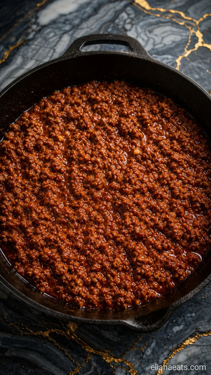 Step 3: Simmer with Tomato Paste and Water
