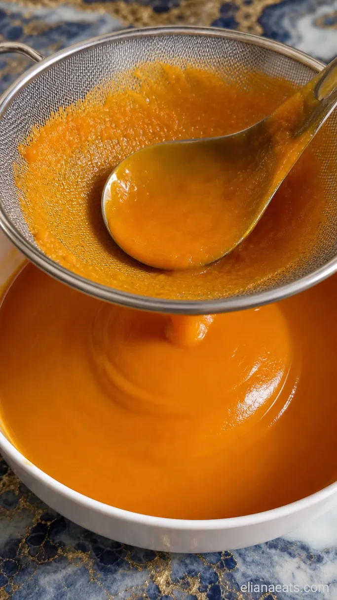 Step 3: Strain and Cool the Sauce