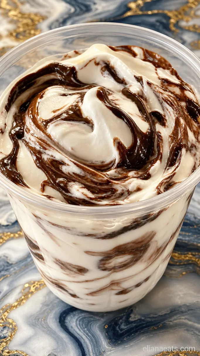 Step 3: Swirl in the Fudge Sauce