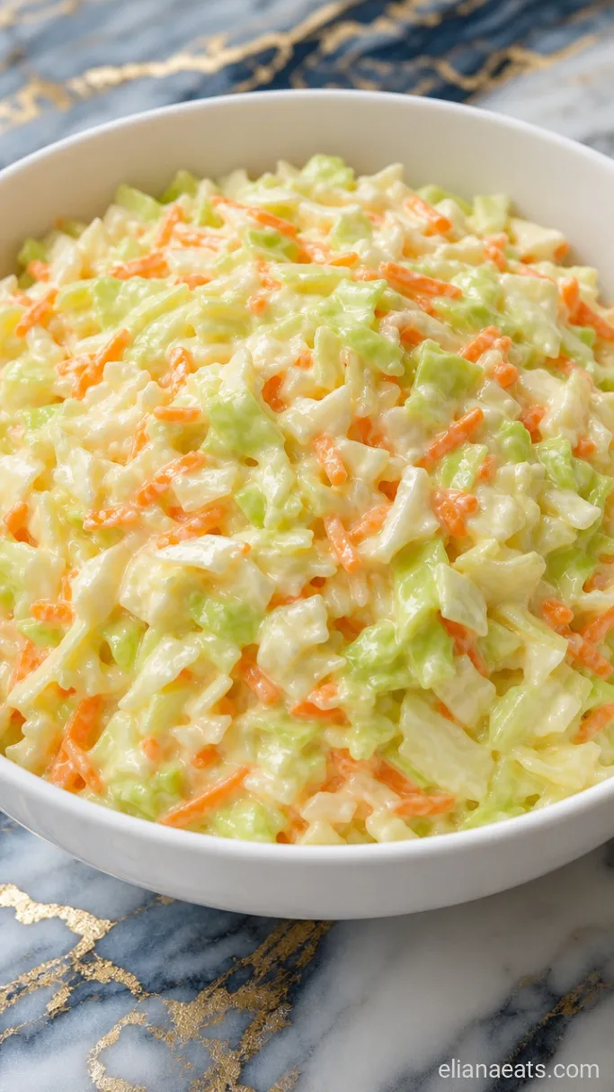 Step 3: Toss and Chill the Slaw