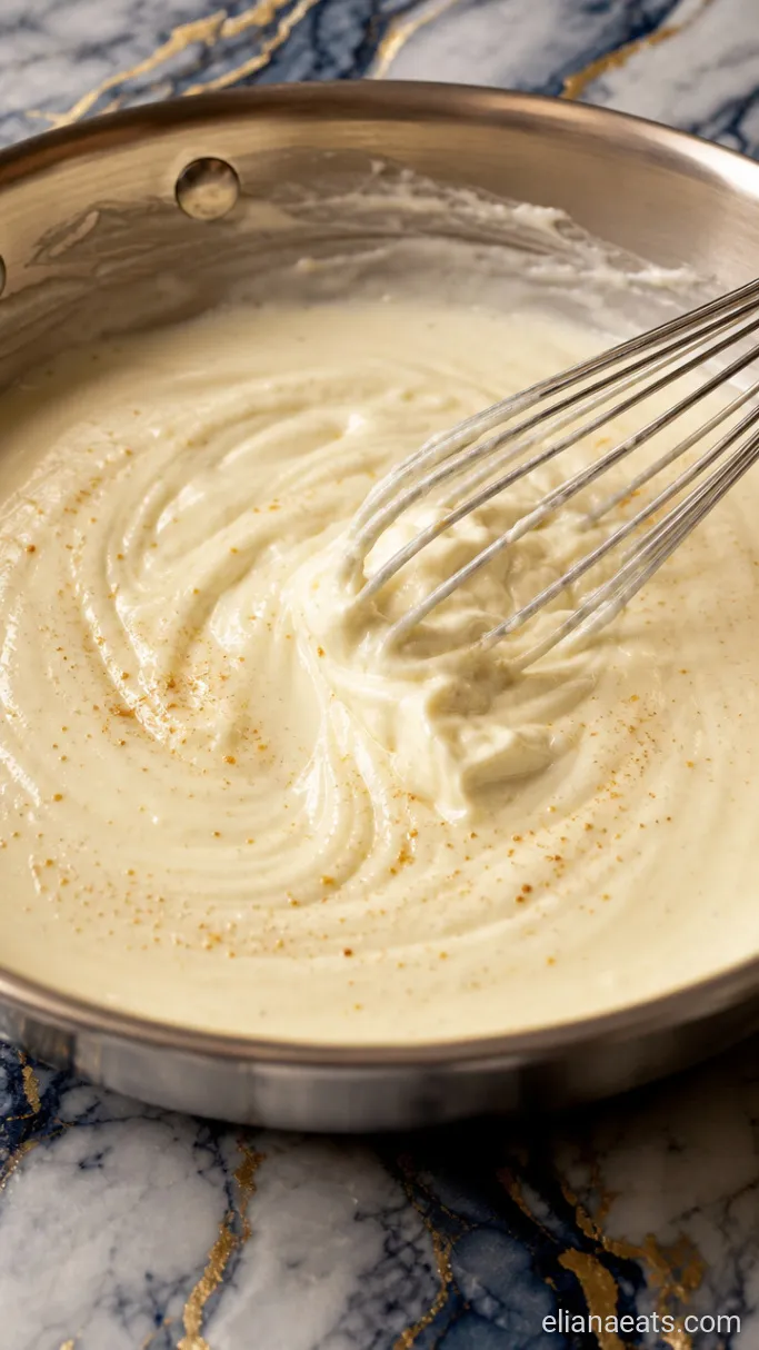 Step 3: Whisk in the Cream Cheese and Seasonings