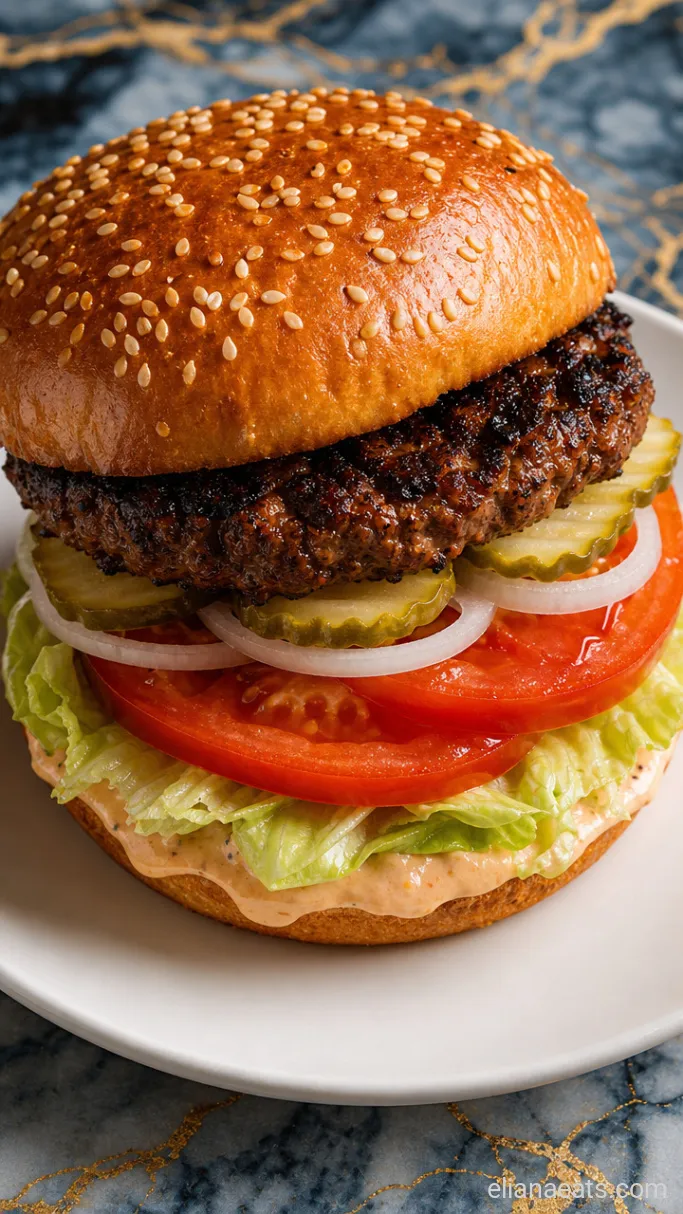 Step 4: Build and Garnish the Burger