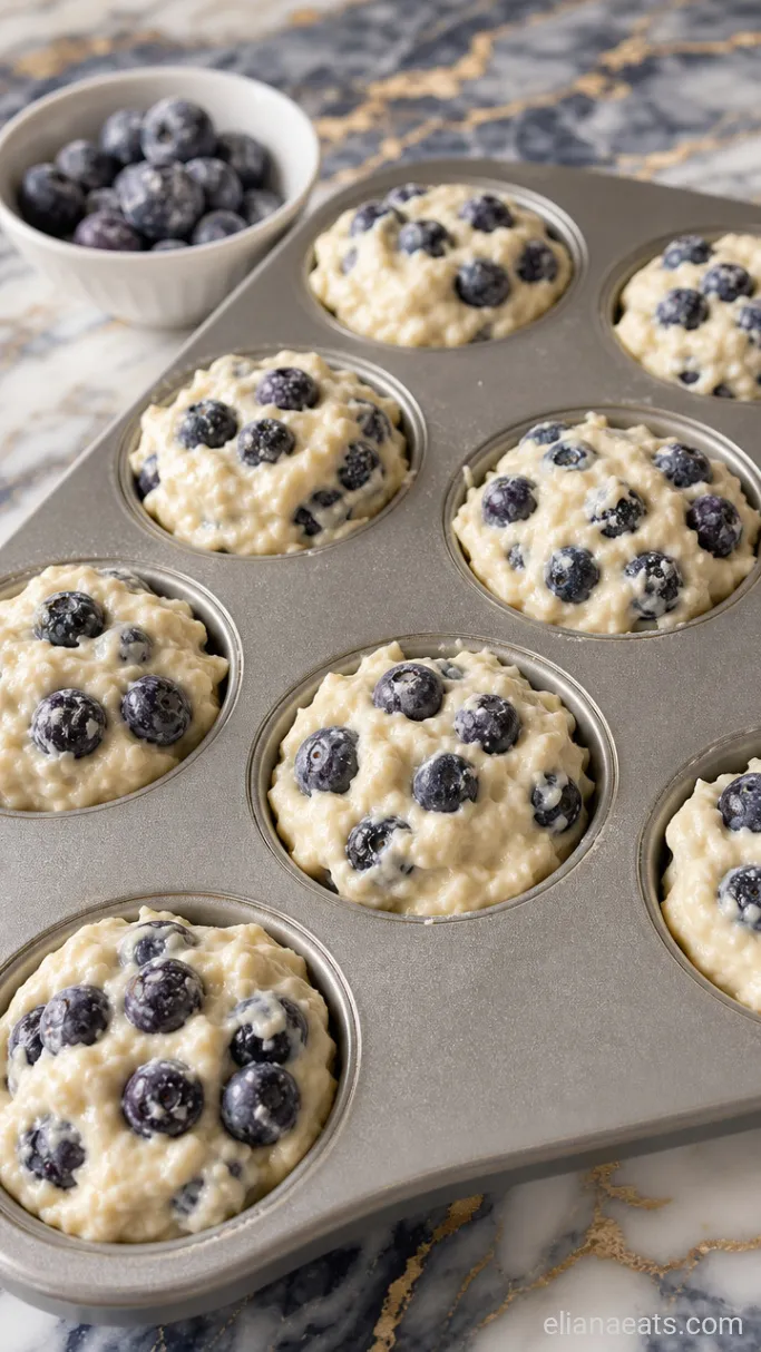 Step 4: Coat the Blueberries and Load the Tin