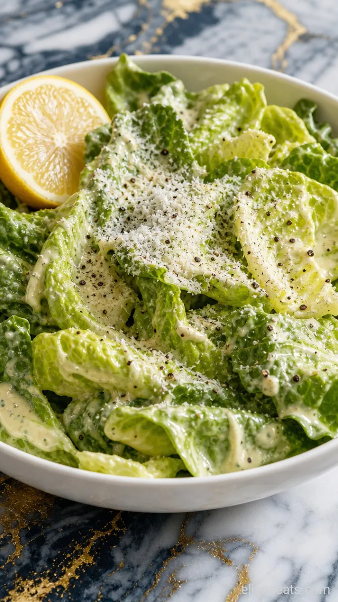 Step 4: Dress the Romaine and Plate