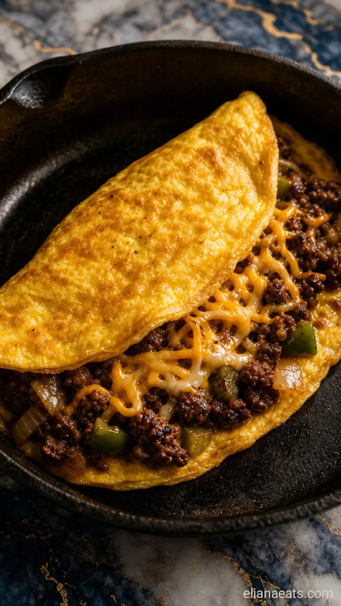 Step 4: Fill and Fold the Omelette