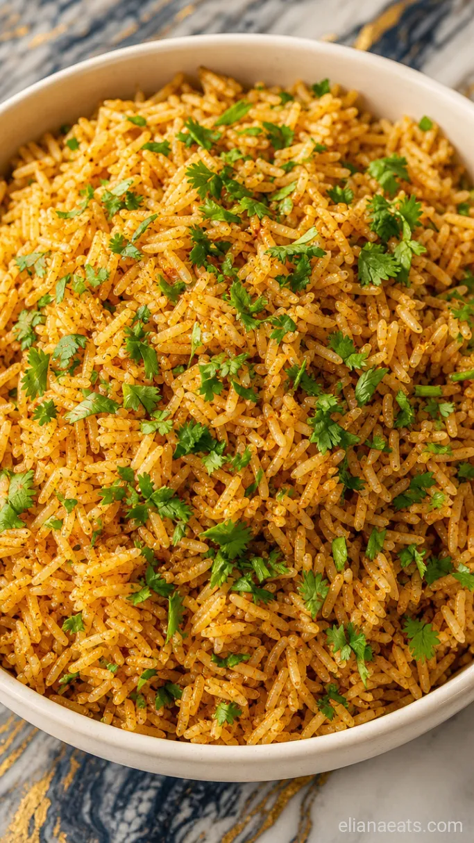 Step 4: Fluff and Garnish the Rice