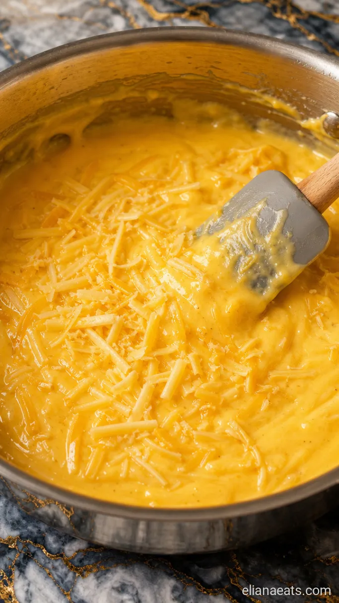 Step 4: Melt in the Cheeses