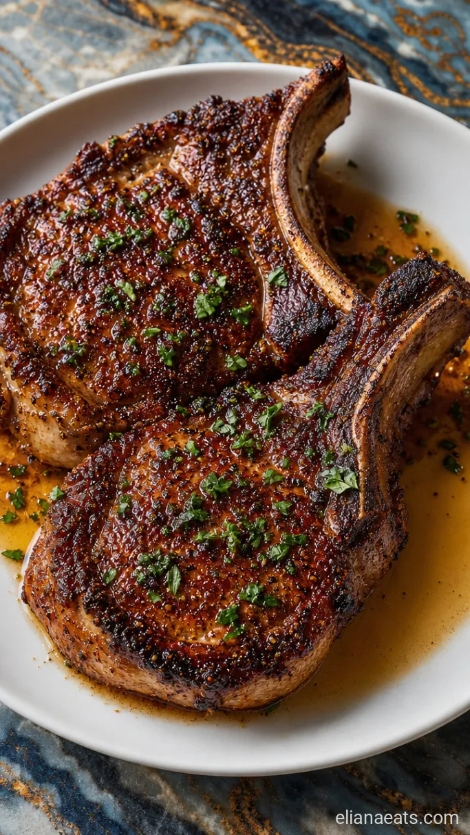 Step 4: Plate and Garnish the Chops