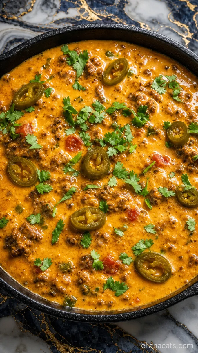Step 4: Plate and Garnish the Queso