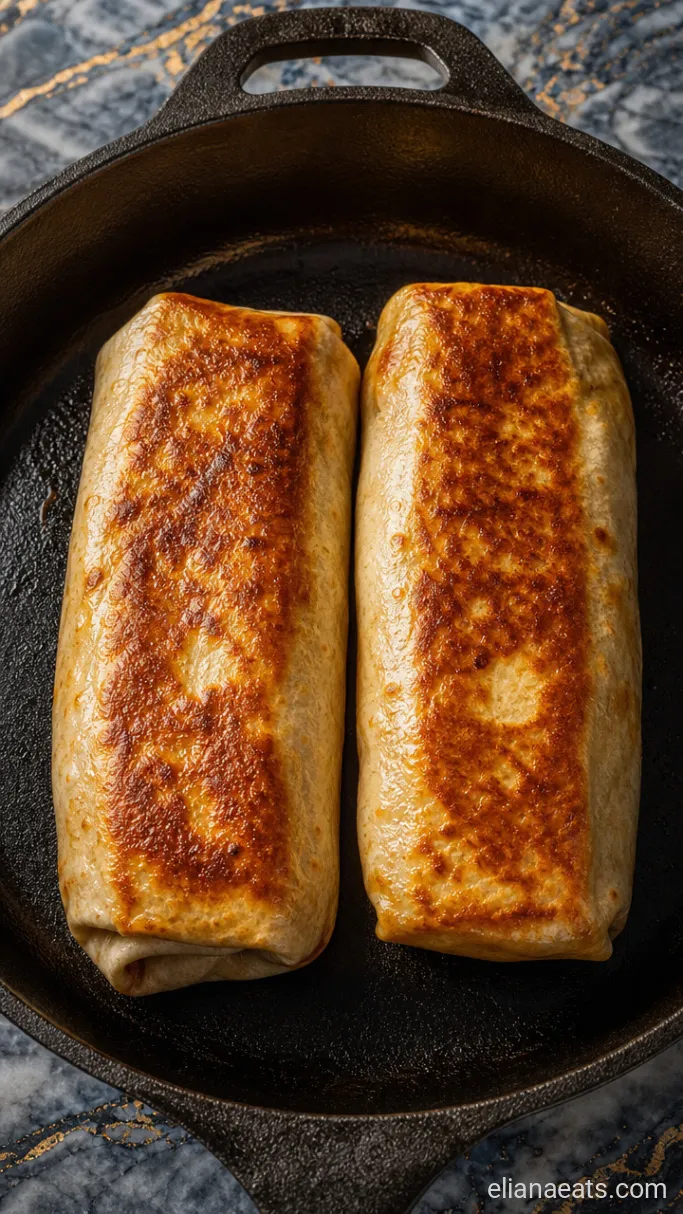 Step 4: Roll and Sear the Burritos