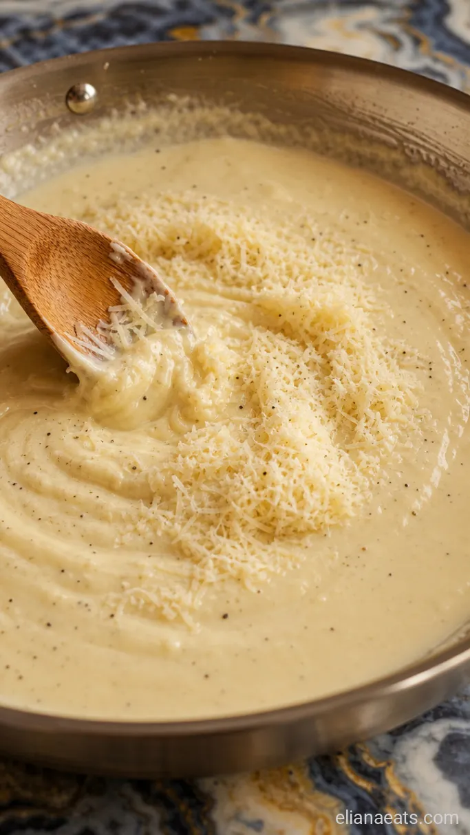 Step 4: Stir in the Parmesan