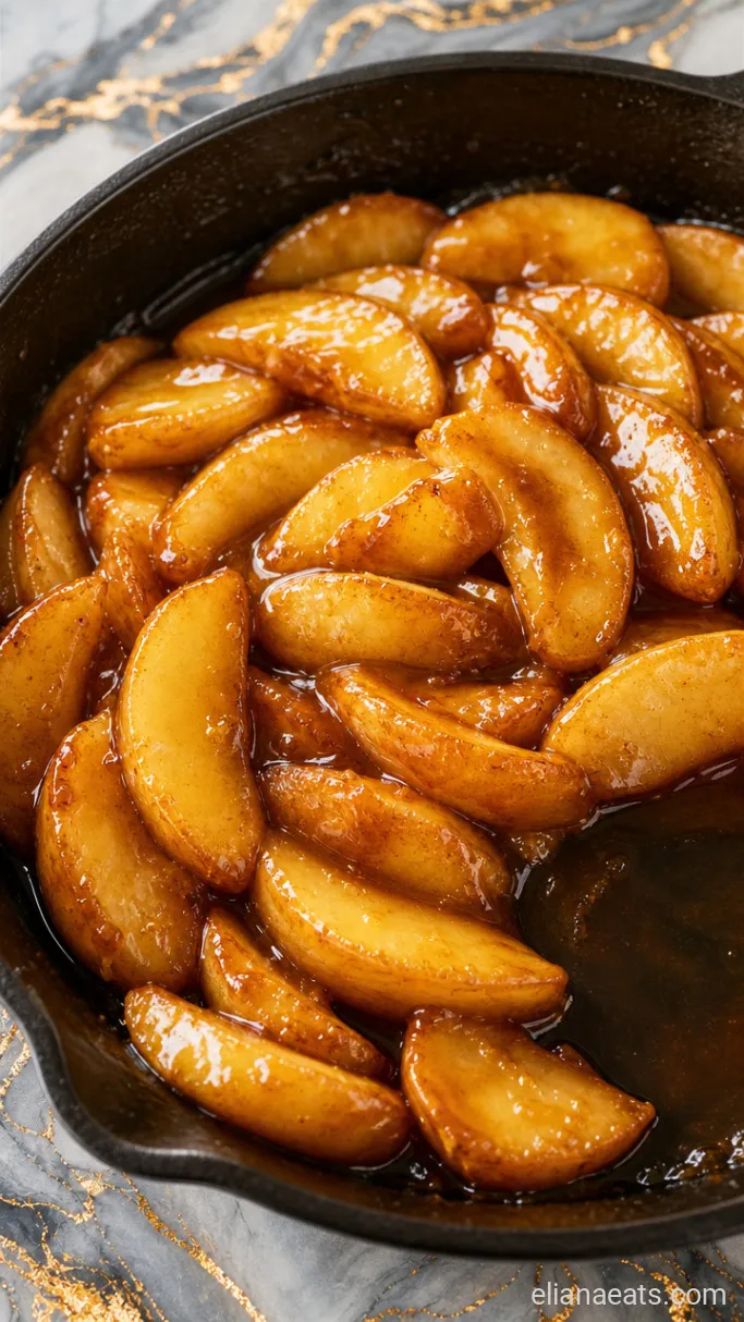 Step 4: Thicken and Glaze the Apples