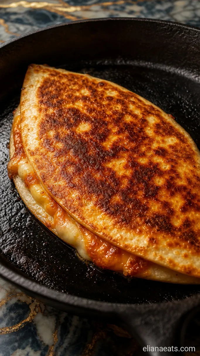 Step 4: Toast the Quesadillas