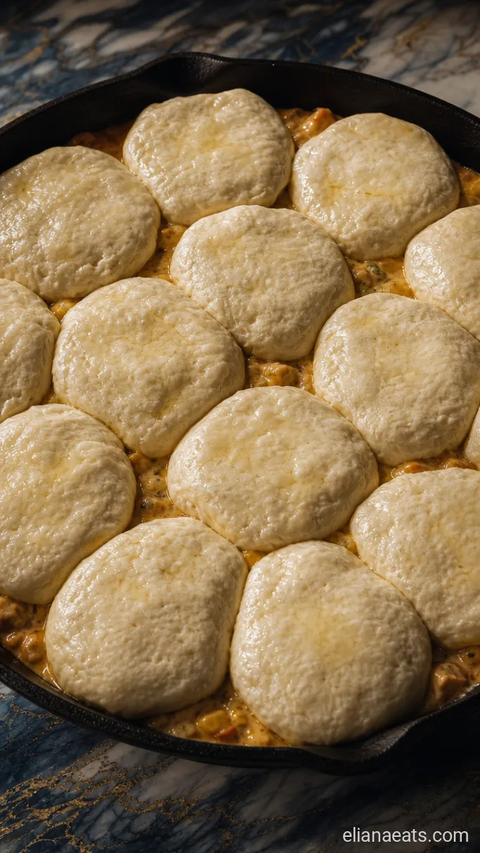 Step 4: Top with Biscuits and Bake