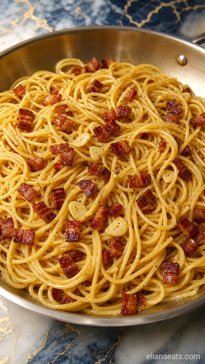 Step 4: Toss the Pasta in the Pancetta Fat