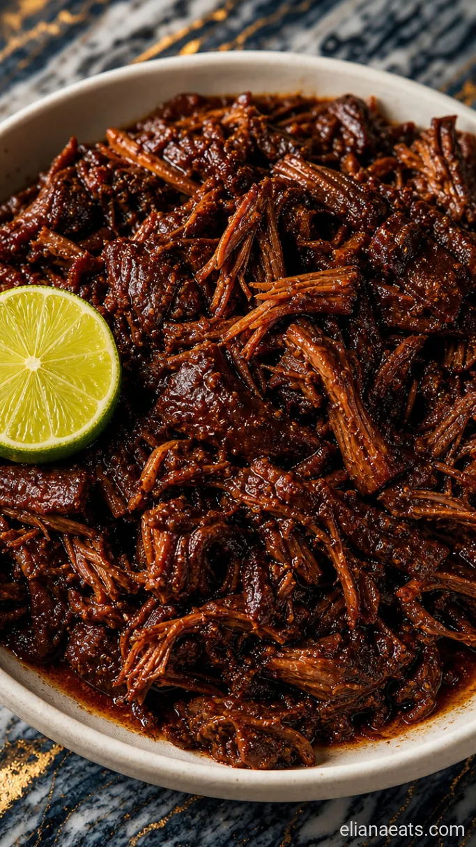 Step 5: Plate and Garnish the Barbacoa