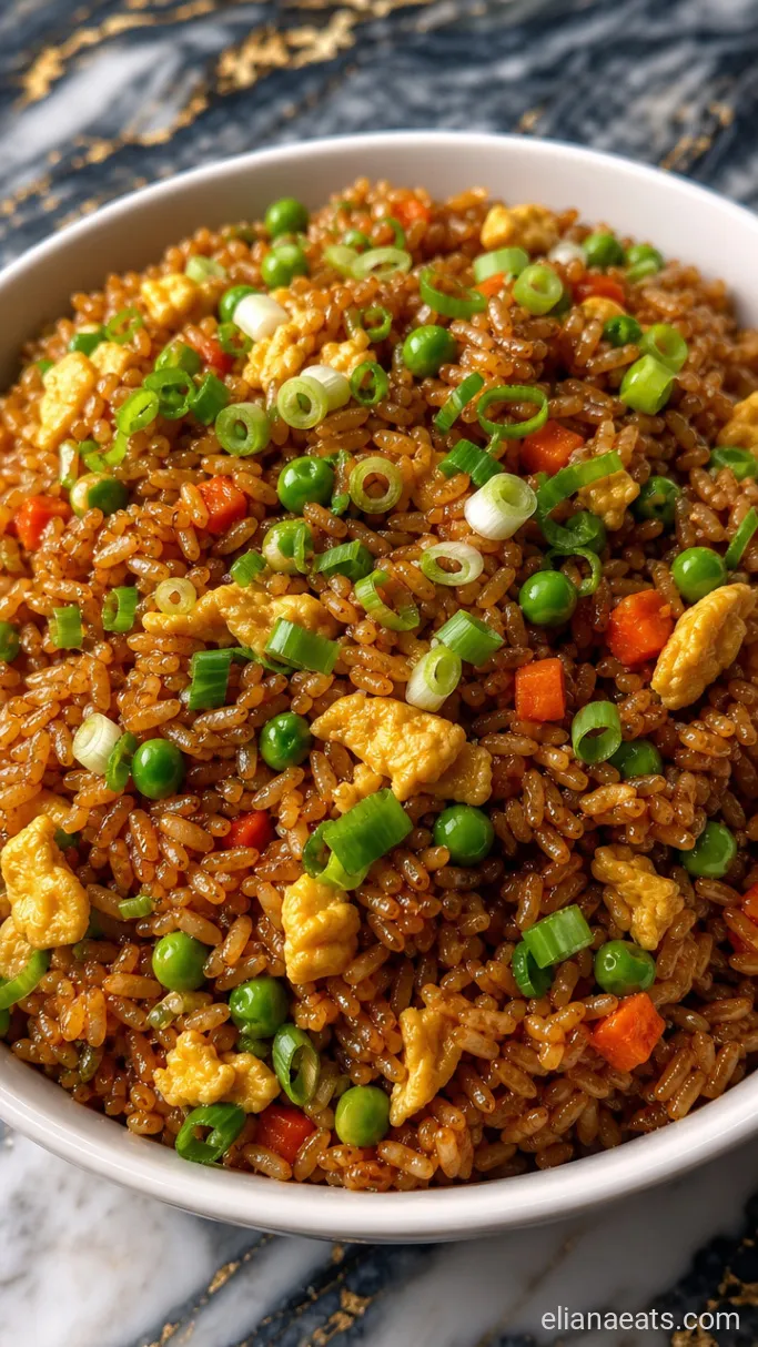 Step 5: Plate and Garnish the Fried Rice