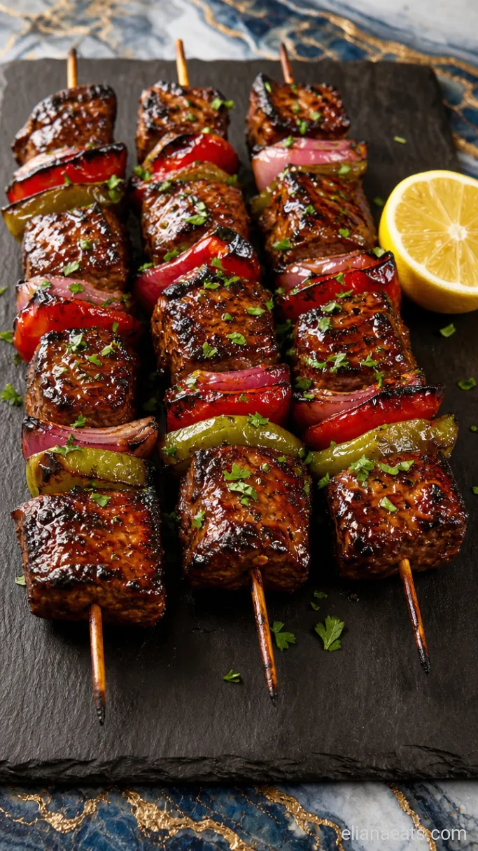 Step 5: Plate and Garnish the Kabobs