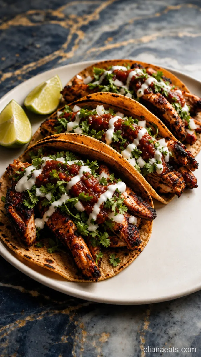 Step 5: Plate and Garnish the Tacos