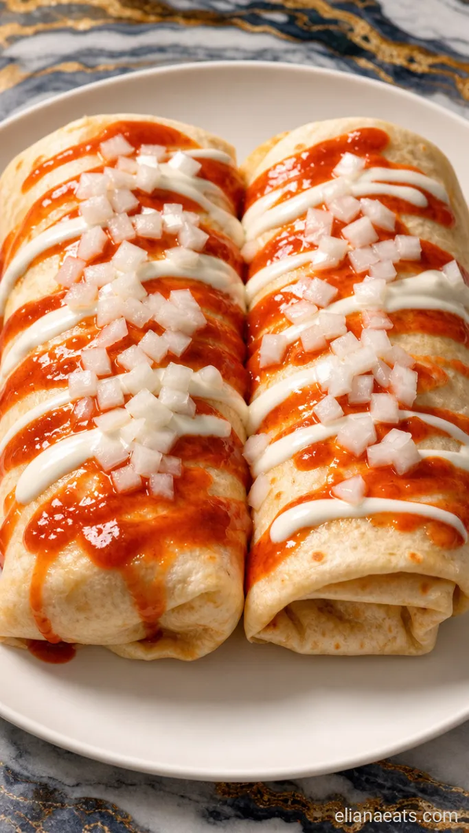 Step 5: Plate and Top Each Burrito