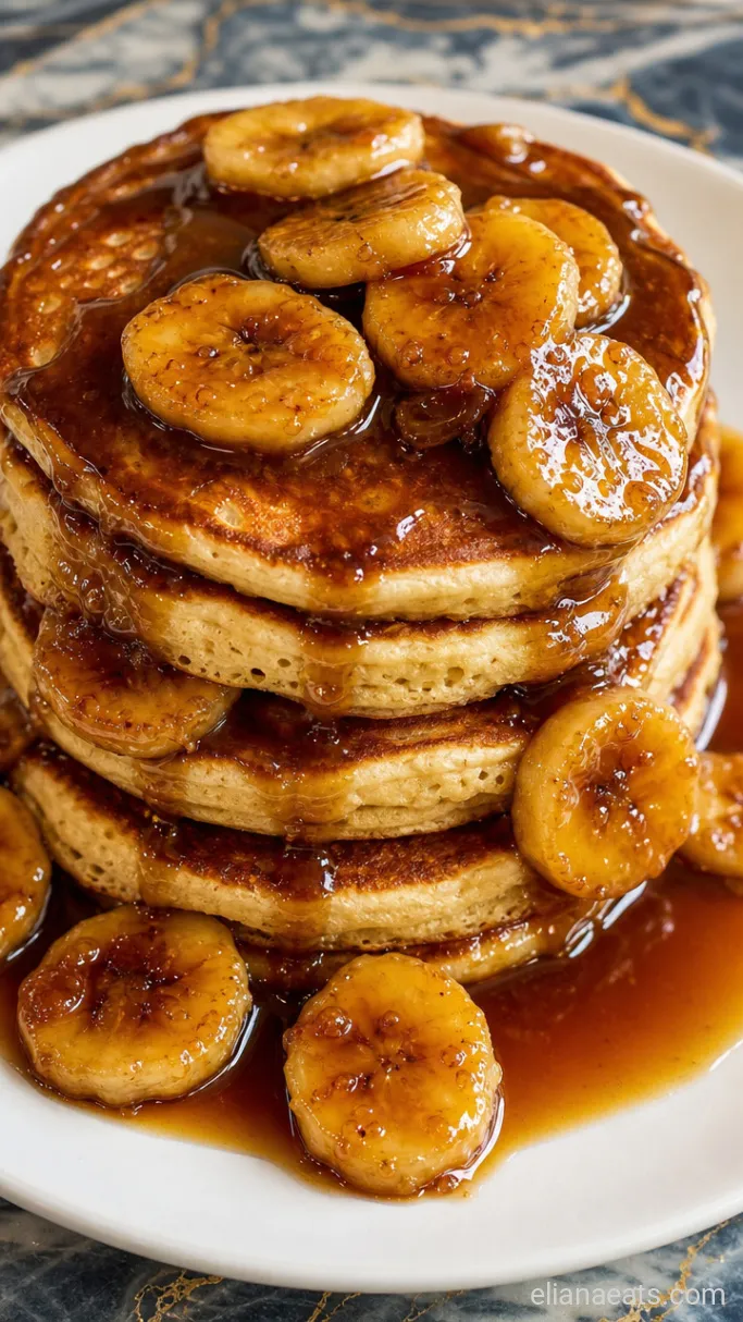 Step 5: Stack and Spoon the Sauce Over the Pancakes