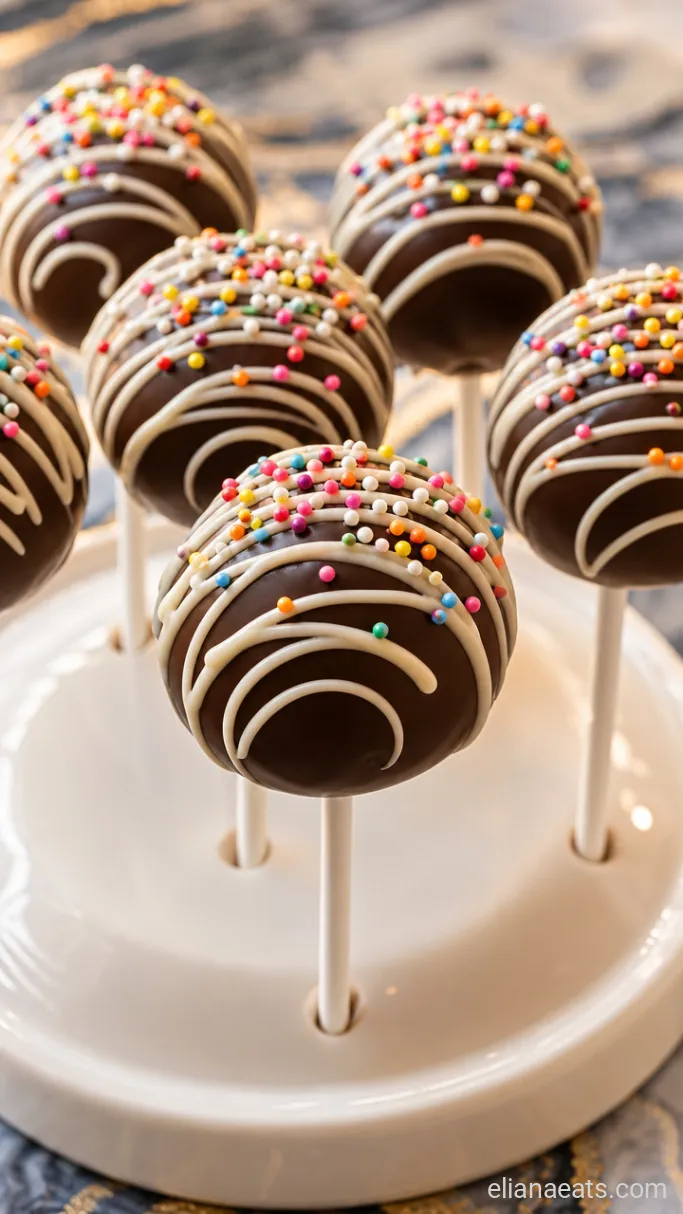 Step 6: Drizzle and Garnish the Cake Pops