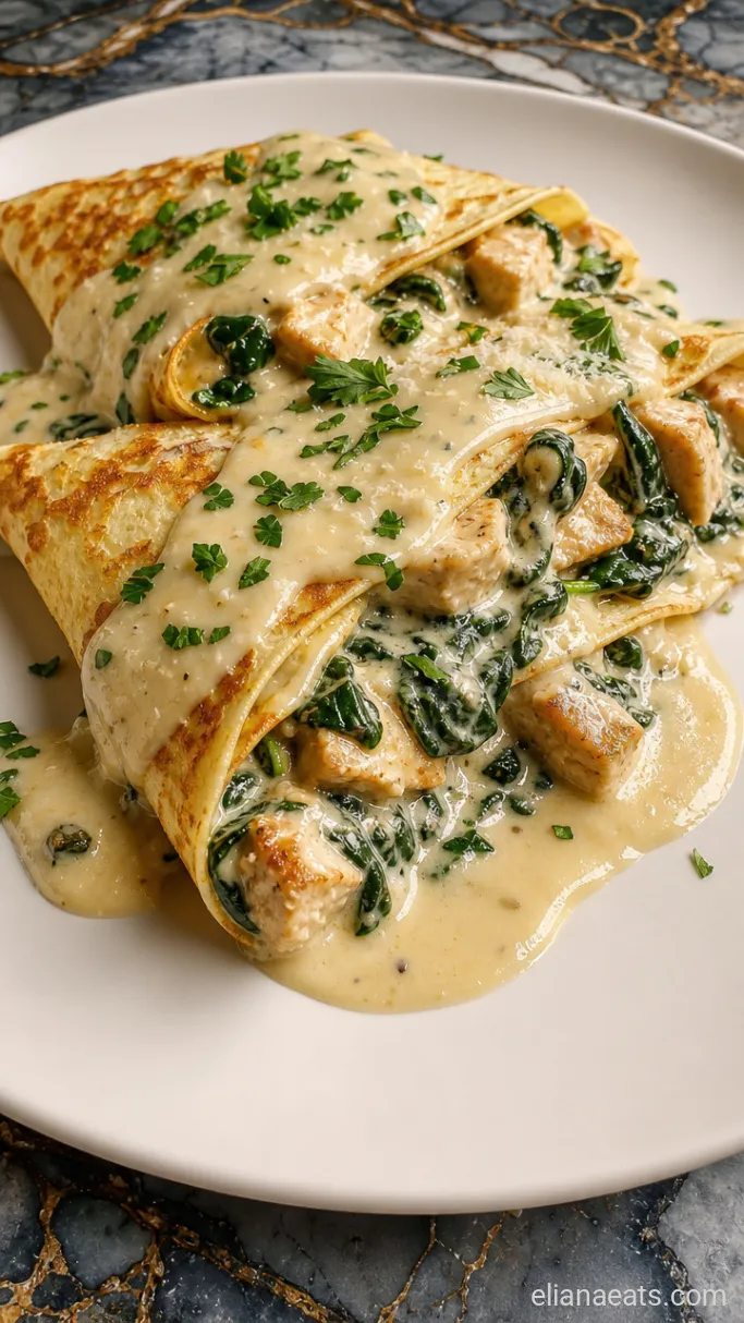 Step 6: Fill and Plate the Crepes