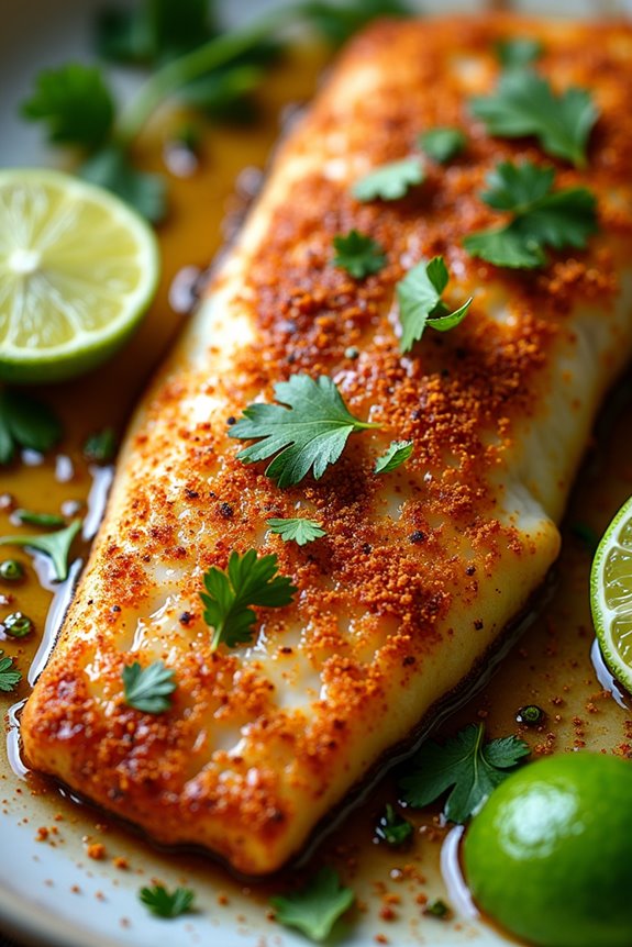 spicy fish with lime