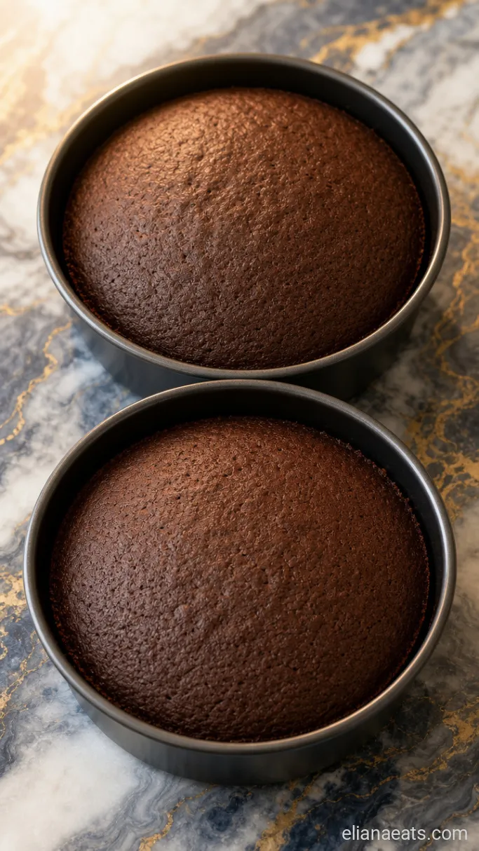 Step 1: Bake the Chocolate Layers
