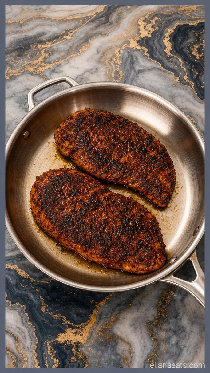 Step 1: Blacken the Chicken