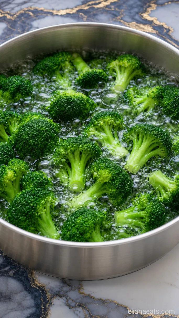 Step 1: Blanch the Broccoli