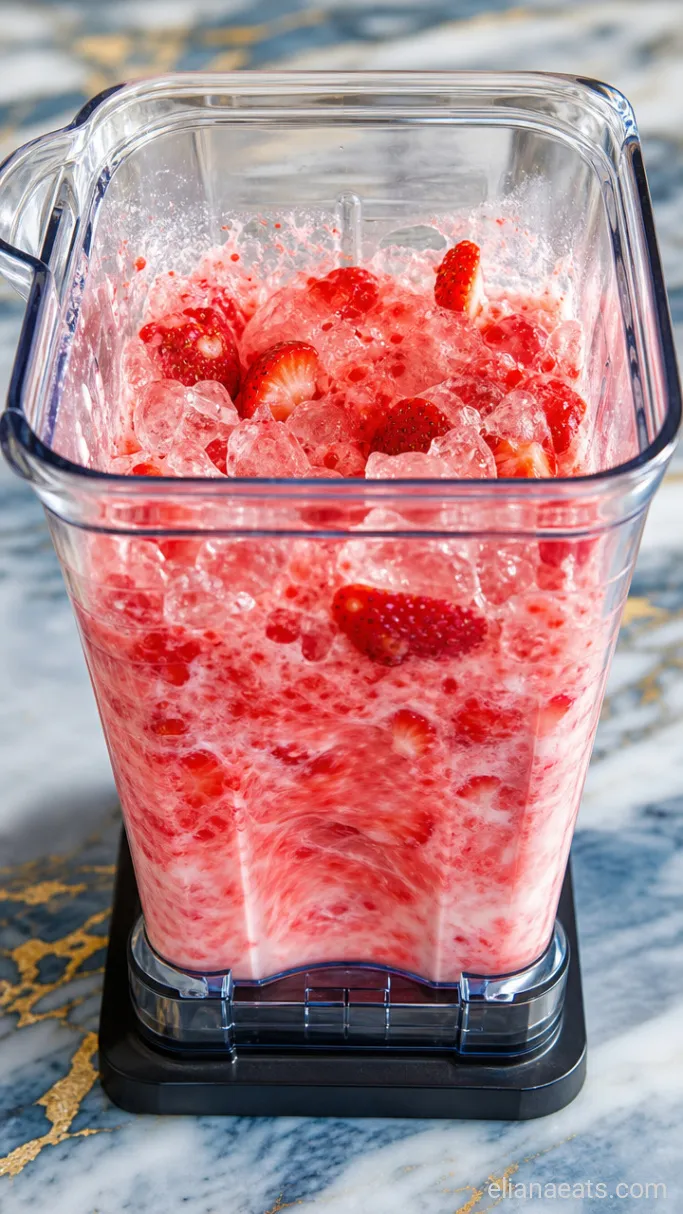 Step 1: Blend the Strawberry Base