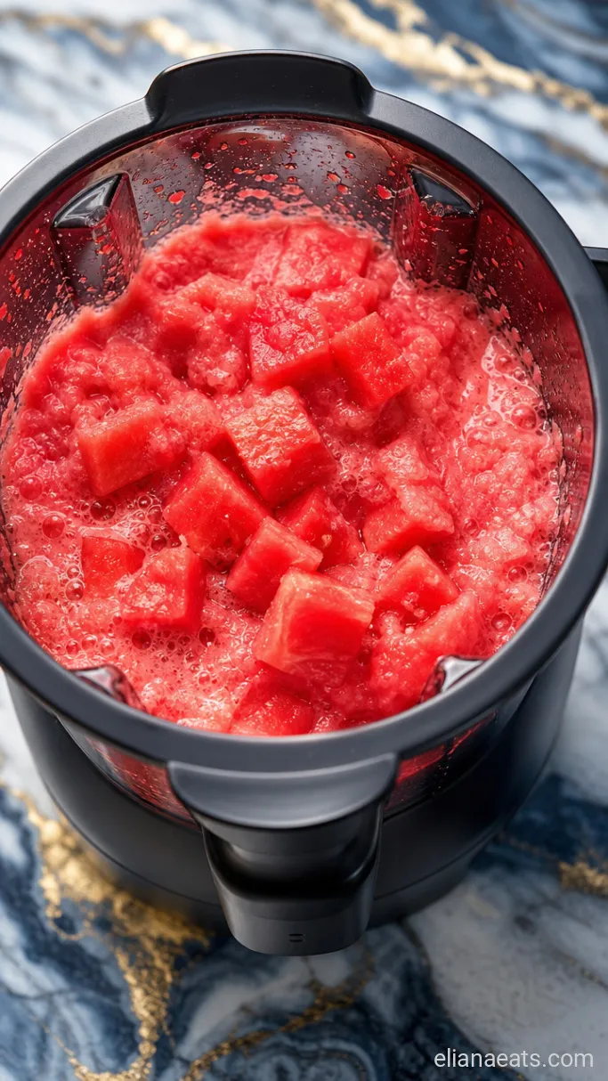 Step 1: Blend the Watermelon Base